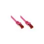 GoodConnections Patchkabel mit Rastnasenschutz. Cat. 6. S FTP. PiMF. PVC. 250MHz. magenta. 1m.