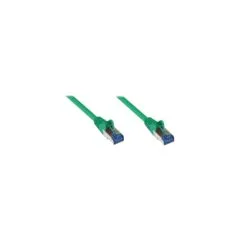 GoodConnections Patchkabel mit Rastnasenschutz. Cat. 6A. S FTP. PiMF. halogenfrei. 500MHz. grün. 0.25m.