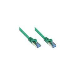 GoodConnections Patchkabel mit Rastnasenschutz. Cat. 6A. S FTP. PiMF. halogenfrei. 500MHz. grün. 20m.