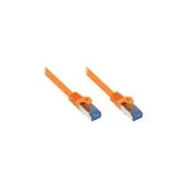 GoodConnections Patchkabel mit Rastnasenschutz, Cat. 6A, S FTP, PIMF, halogenfrei, 500MHz, orange, 2m,