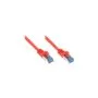 GoodConnections Patchkabel mit Rastnasenschutz. Cat. 6A. S FTP. PIMF. halogenfrei. 500MHz. rot. 1.5m.
