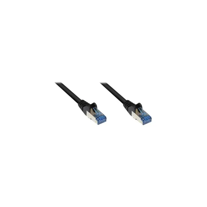 GoodConnections Patchkabel mit Rastnasenschutz. Cat. 6A. S FTP. PiMF. halogenfrei. 500MHz. schwarz. 10m. — image 1