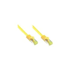 GoodConnections RJ45 Patchkabel mit Cat. 7 Rohkabel und Rastnasenschutz (). S FTP. PiMF. halogenfrei. 500MHz. OFC. ge...