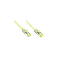 GoodConnections RJ45 Patchkabel mit Cat. 7 Rohkabel und Rastnasenschutz (). S FTP. PiMF. halogenfrei. 500MHz. OFC. gr...