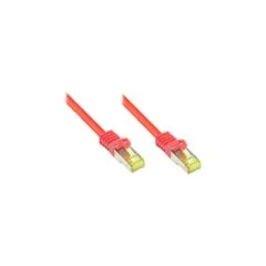 GoodConnections RJ45 Patchkabel mit Cat. 7 Rohkabel und Rastnasenschutz (). S FTP. PiMF. halogenfrei. 500MHz. OFC. ro...