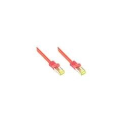 GoodConnections RJ45 Patchkabel mit Cat. 7 Rohkabel und Rastnasenschutz (). S FTP. PiMF. halogenfrei. 500MHz. OFC. ro...
