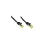 GoodConnections RJ45 Patchkabel mit Cat. 7 Rohkabel und Rastnasenschutz (). S FTP. PiMF. halogenfrei. 500MHz. OFC. sc...