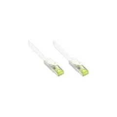 GoodConnections RJ45 Patchkabel mit Cat. 7 Rohkabel und Rastnasenschutz (). S FTP. PiMF. halogenfrei. 500MHz. OFC. we...