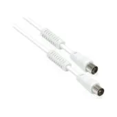 GoodConnections TV Antennenkabel. Koax Stecker an Koax Buchse (vernickelt). 2x Ferritkern. 2x geschirmt. Class A. 95 ...
