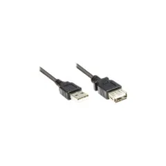 GoodConnections USB-A 2.0 (ST-BU) 1,8m Verlängerungskabel Schwarz