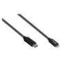 GoodConnections USB-C 2.0 to Lightning (ST-ST) 0,5m Ladekabel Textilmantel 18W Schwarz