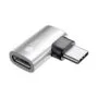 GoodConnections USB-C 4.0 (ST-BU) Winkeladapter Portschoner 240W 8K 60Hz Silber