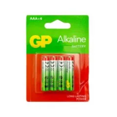 GP AAA Alkaline Batteries 4-Pack Blister