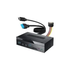 GRAUGEAR Multi Frontblende 8-Fach + Kartenleser USB.SD.Micro