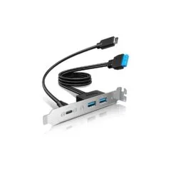 GRAUGEAR Multi PCI Blende 1x USB-C. 2x USB-A
