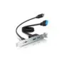 GRAUGEAR Multi PCI Blende 1x USB-C. 2x USB-A
