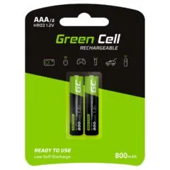 Green Cell Akku 2xAAA HR03 800mAh