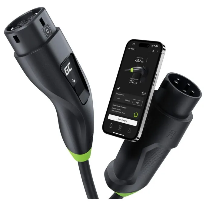 Green Cell Habu EV-Ladestation 7m 2-in-1 11kw Black — image 22