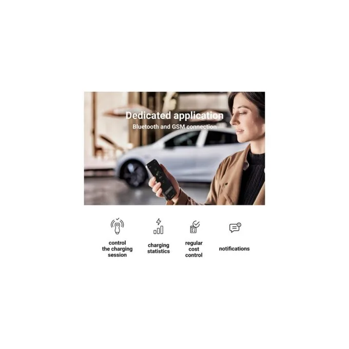 Green Cell Habu EV-Ladestation 7m 2-in-1 11kw Black — image 6