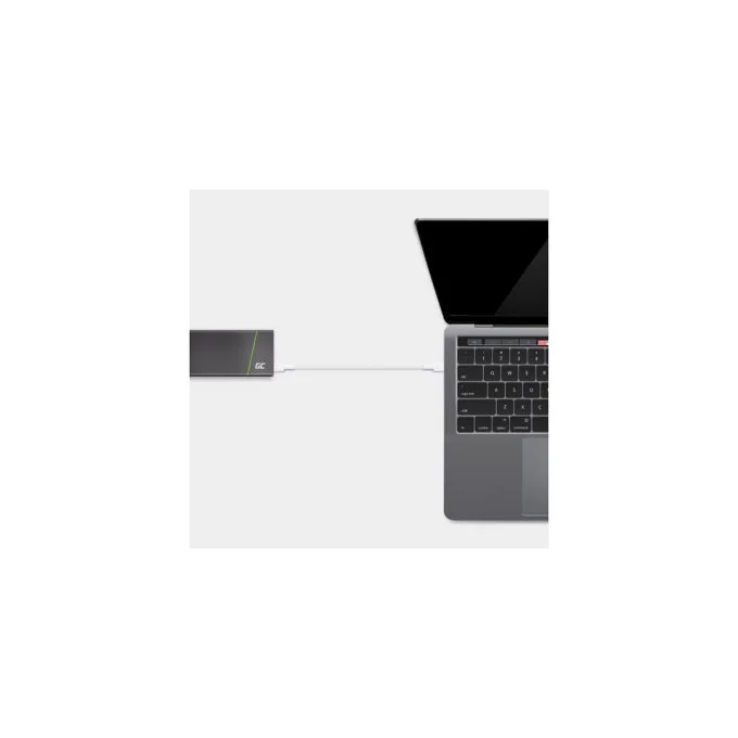 Green Cell KABGC30W USB-C to USB-C 1.2m 480Mbps PD 60W White — image 3