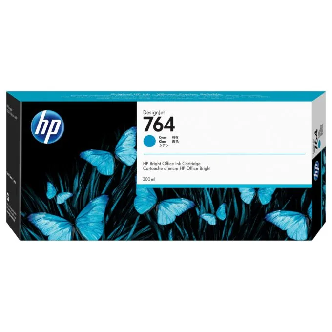 HP 764 Cyan Tintenpatrone 300ml — image 1