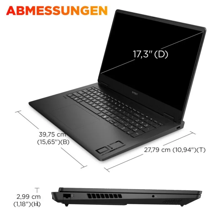 HP OMEN Gaming Laptop 17.3' QHD IPS Ryzen AI 7 350 32GB 1TB RTX 5070 240Hz Win11 17-db1475ng — image 10