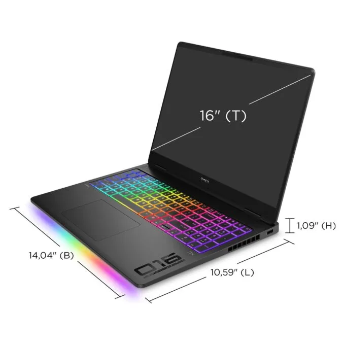 HP Omen Max 16' WQXGA Ryzen AI 7 H350 32GB 1TB SSD RTX 5070Ti Win11 Home - 16-ak0473ng — image 7