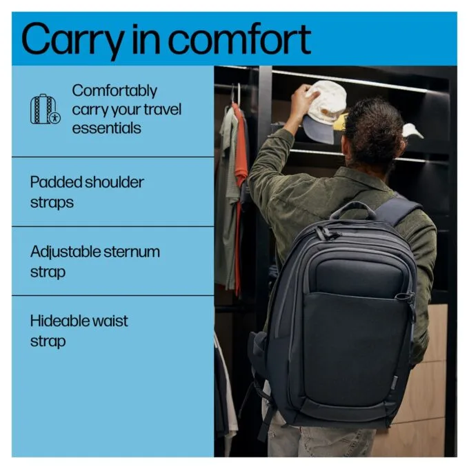 HP Travel Plus 30L 17-inch Laptop Backpack — image 8