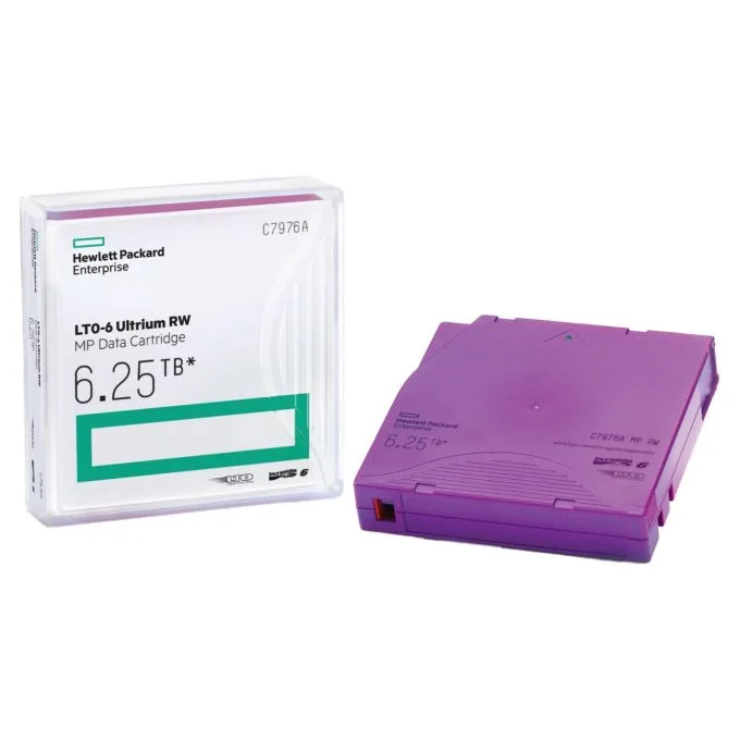 HPE LTO Ultrium 6 6,25TB MP RW Non Custom Labeled 20-pack — image 1