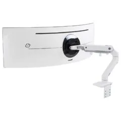 HX DESK MONITOR ARM WITH HD PIVOT WHITE