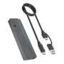 ICY BOX M.2 NVMe & SATA enclosure, RGB lighting, USB 3.2 Gen 2, 10 Gbps