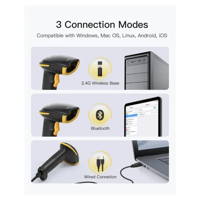 inateck Barcodescanner 21 AI black [BCST-21-AI_Black] — image 3