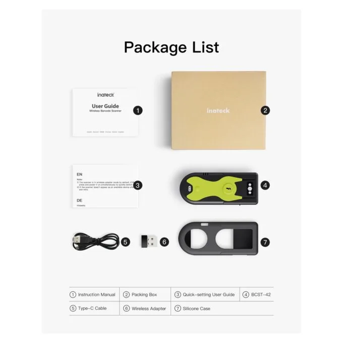 inateck Barcodescanner 42 green [BCST-42_green] — image 8