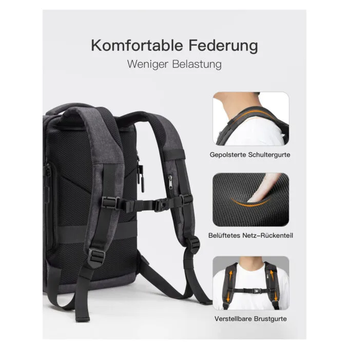 inateck Notebook-Rucksack 14' BP03006-14 black — image 7