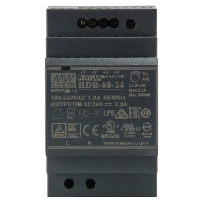 ind. Netzteil POW-2421 24VDC 60W DIN-Schiene — image 3