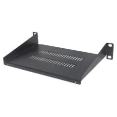 INTELLINET 10' Fachboden 150mm Frontmont. 1HE perforiert sw