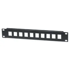 INTELLINET 10-Port Patchpanel unbestückt 10' 1 HE schwarz