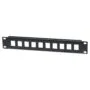 INTELLINET 10-Port Patchpanel unbestückt 10' 1 HE schwarz