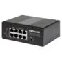INTELLINET 8-Port PoE+ Gb Switch PoE-Passthrough 1xPD PoE 95W Eingangsstrom 7x PSE PoE Strombudget bis 120W DIN-Hutsc...