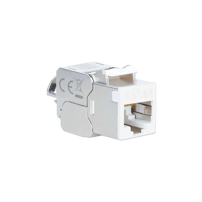 INTELLINET Cat6a 10G STP Keystone-Modul weiß — image 2
