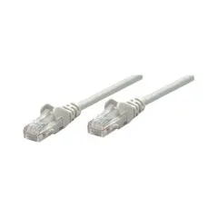 INTELLINET Netzwerkkabel Cat5e SF UTP 0.25m CCA Cat5e kompatibel grau RJ-45 Stecker RJ-45 Stecker