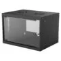 INTELLINET Wandverteiler 19' 6 HE 540x400 Flatpack schwarz