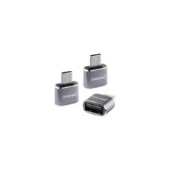 Intenso 3-pack USB Adapter USB-A - to USB-C C480C Aluminium