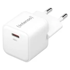Intenso Netzteil Power Adapter W30C GaN. Anschluss: 1x USB-C Output: max. 30 Watt. GaN-Technologie. Weiß