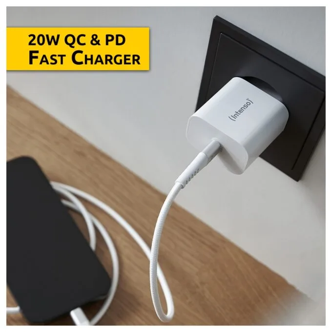 Intenso Power Adapter W20C. Weiß Anschluss: 1x USB-C. Output: max. 20 Watt — image 3