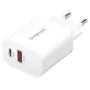 Intenso Power Adapter W30AC. Anschlüsse: 1x USB-A. 1x USB-C Output: max. 30 Watt. Weiß