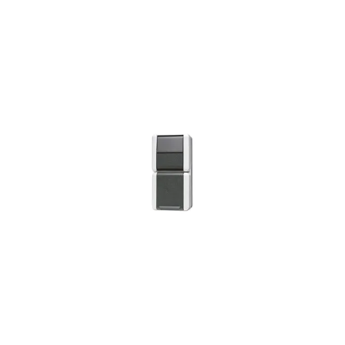 Jung 871 W WG 800 AP WD Steckdose mit Taster IP44 — image 1