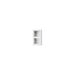 Jung LS 582 A WW Aufputz-Kappe mit Rahmen 2-fach