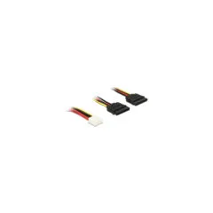Kabel Power Floppy 4 Pin Bu to 2x
