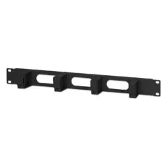 Kabelmanagement 1HE 4 kleine Plastikringe sw